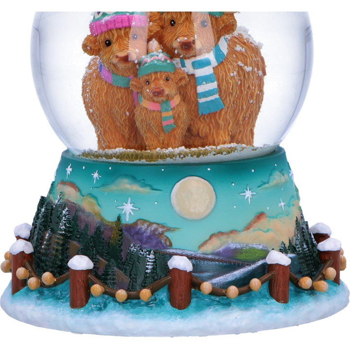 Winter Highland Cow Snow