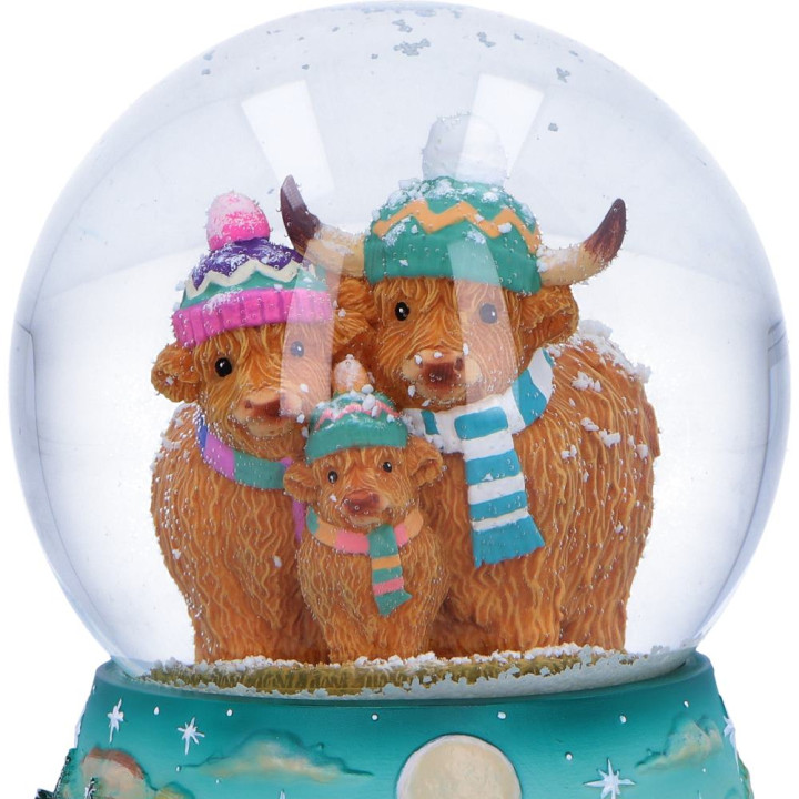 Winter Highland Cow Snow
