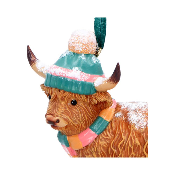 Winter Highland Cow Snowf