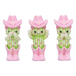 Three Wise Cacti 9.5cm