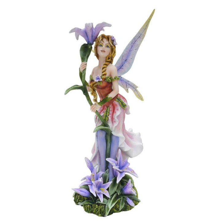 Sujet fée fleur lys 14,5*