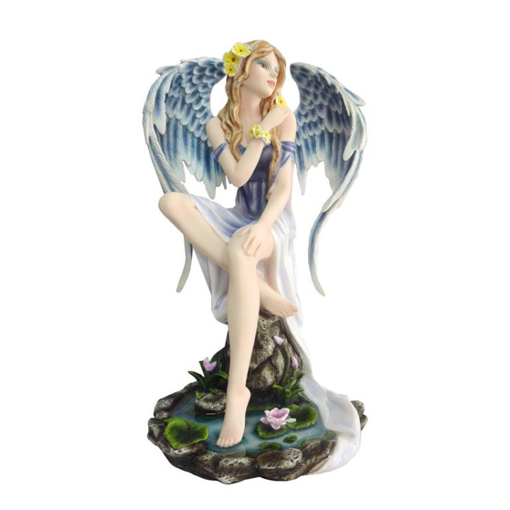 Sujet fée bleu 20*34,5 cm