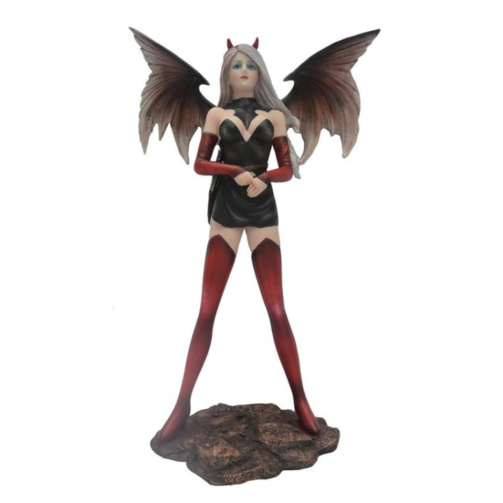 Sujet fée rouge noire 11*
