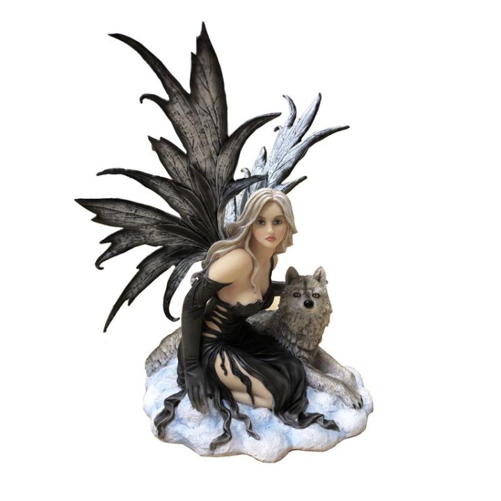 Figurine fée à genoux ave