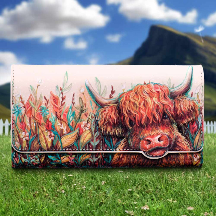 Highland Cow Embossed Pur