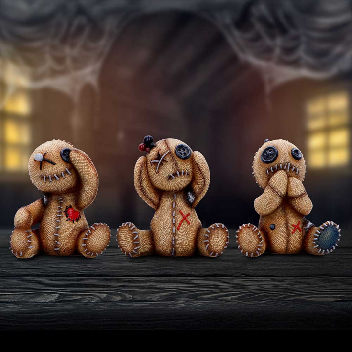 Three Wise Voodoo Dolls