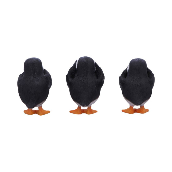 Three Wise Puffins 9cm