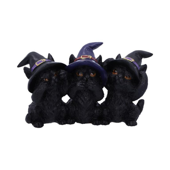 Three Wise Black Cats 11.
