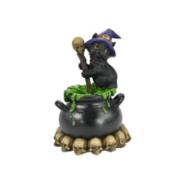 Sujet chat noir sur pot t