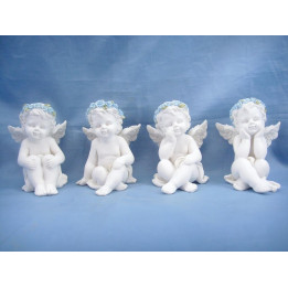 Sujet petit ange couronne