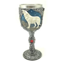 Calice Loup blanc 8,5*19