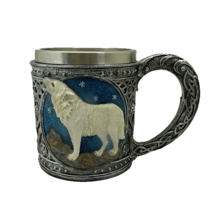Mug loup blanc 15,2*10,7