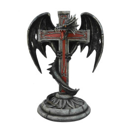 Sujet dragon avec croix t