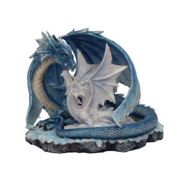 Sujet dragon bleu avec dr