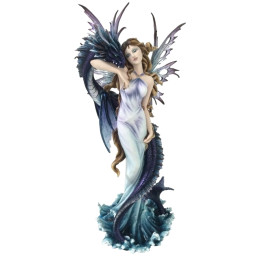 Sujet fée avec dragon mer