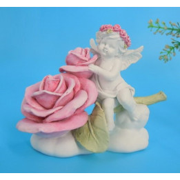 Sujet ange avec roses (16