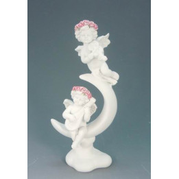 Deux ange avec rose sur l