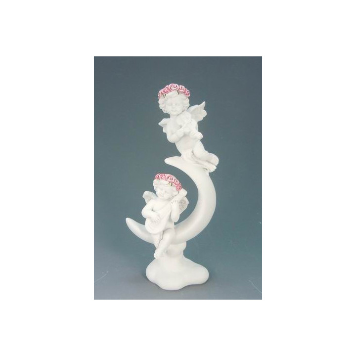 Deux ange avec rose sur l