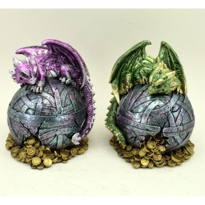Sujet dragon couleur sur