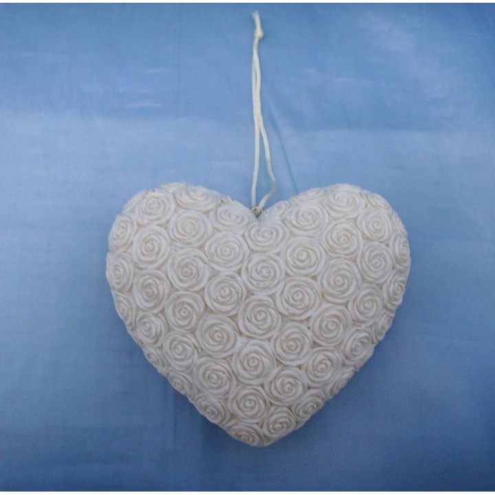 Coeur rose à accrocher 7,