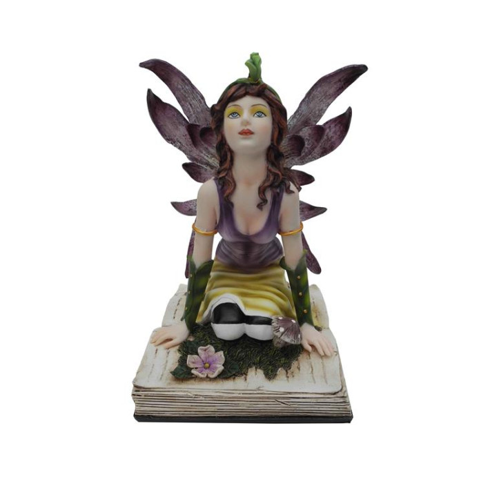 Fée sur livre 15*20 cms (
