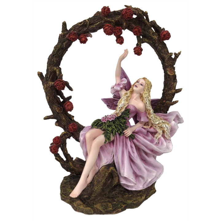 Sujet fée blonde avec arc