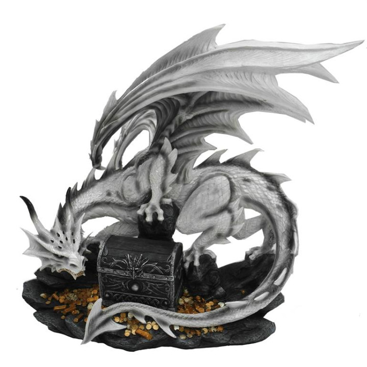 Sujet dragon blanc avec c