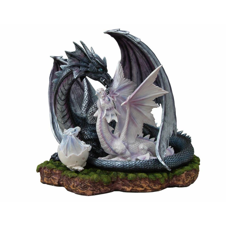 Figurine dragon avec bébé