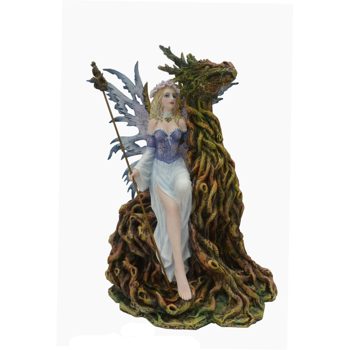 Sujet fée avec arbre drag