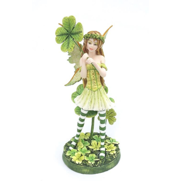 Sujet fée verte avec tref
