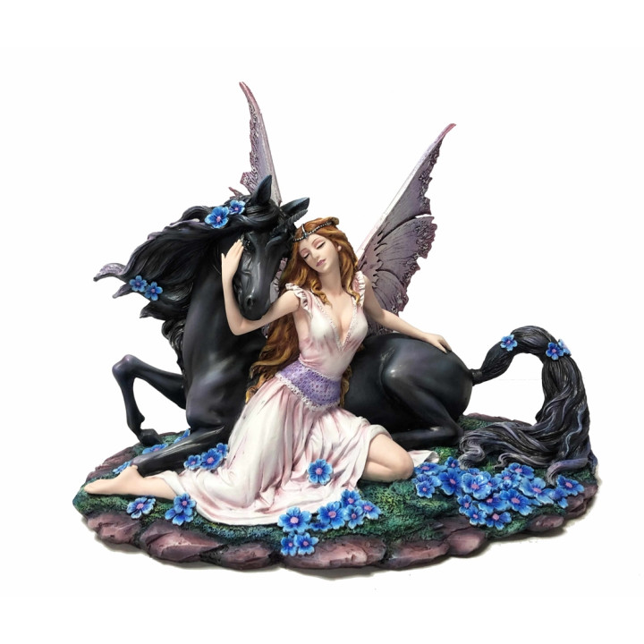 Sujet fée avec licorne no