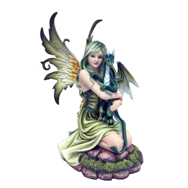 Sujet fée verte avec drag