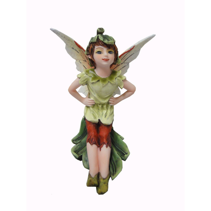 Sujet fée verte 8.9 cms (