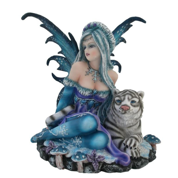 Figurine fée avec tigre b