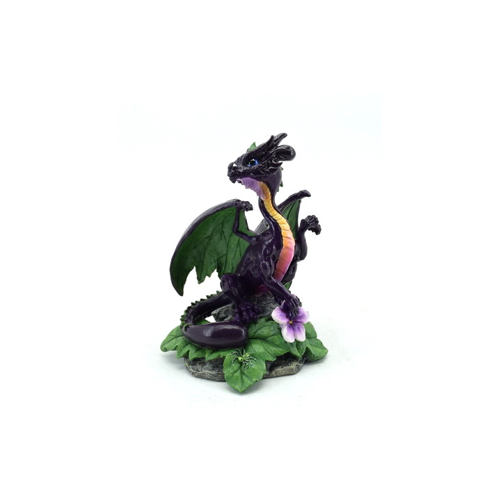 Sujet dragon violet avec