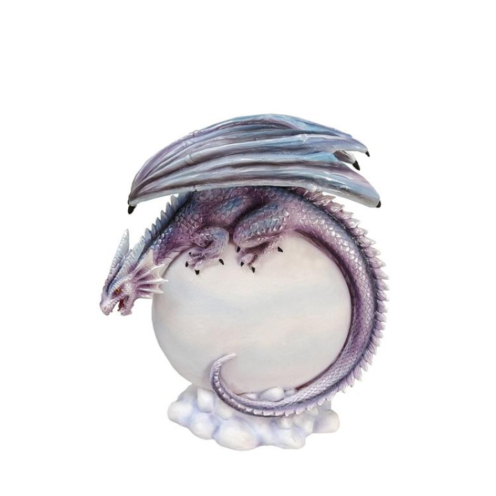 Sujet dragon bleu sur lun