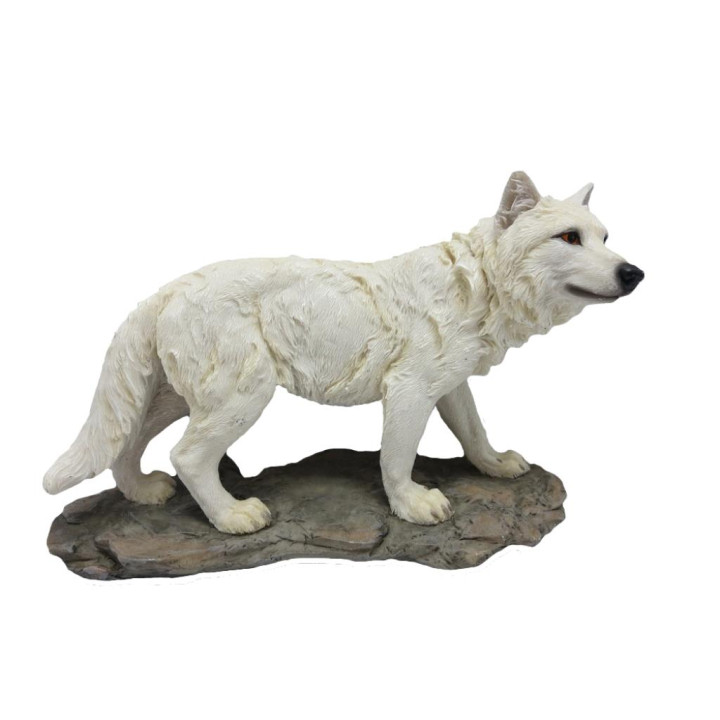 Sujet loup blanc 21*14,8
