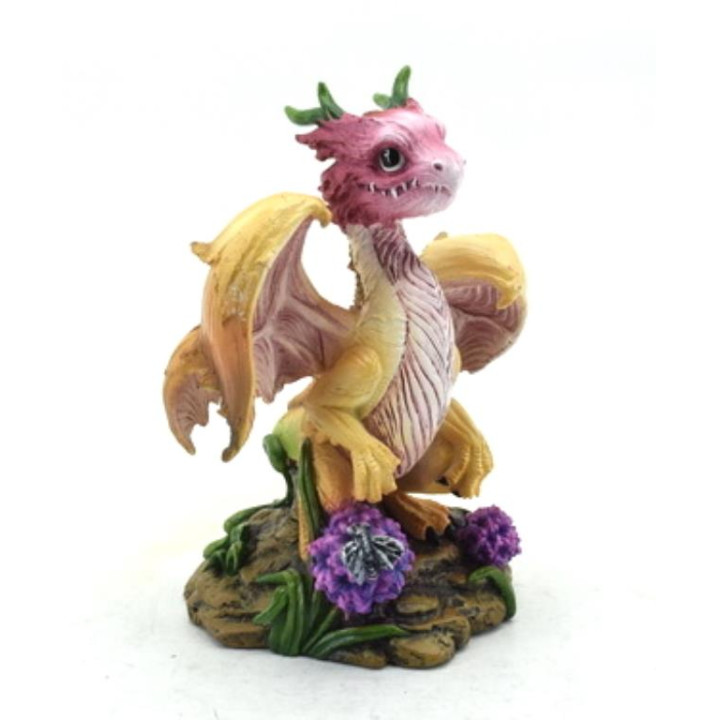 Sujet dagon jaune rose av