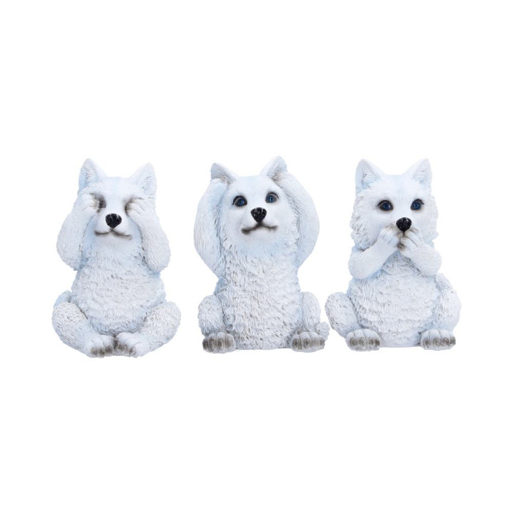 Three Wise Wolf Pups