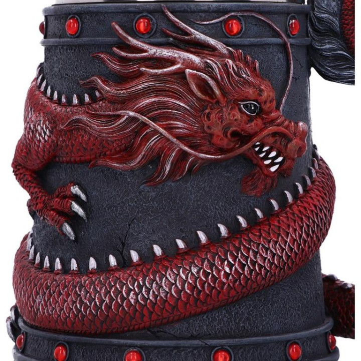 Dragon Coil Tankard Red 1