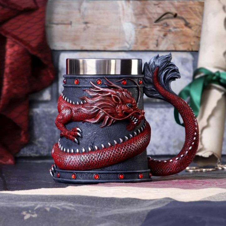 Dragon Coil Tankard Red 1