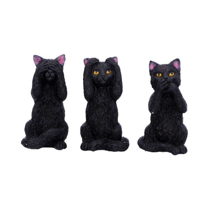 Three Wise Felines 8,5cm
