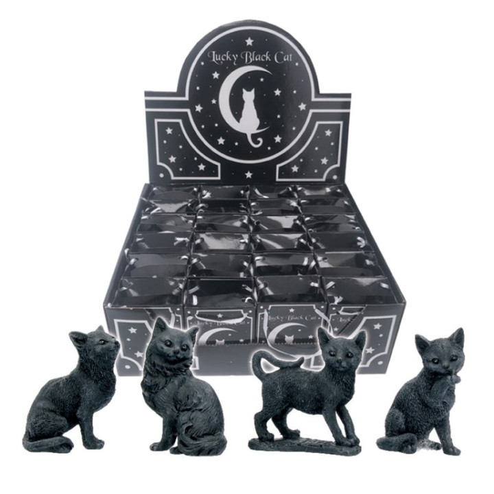 Lucky Black Cats 9cm (Dis
