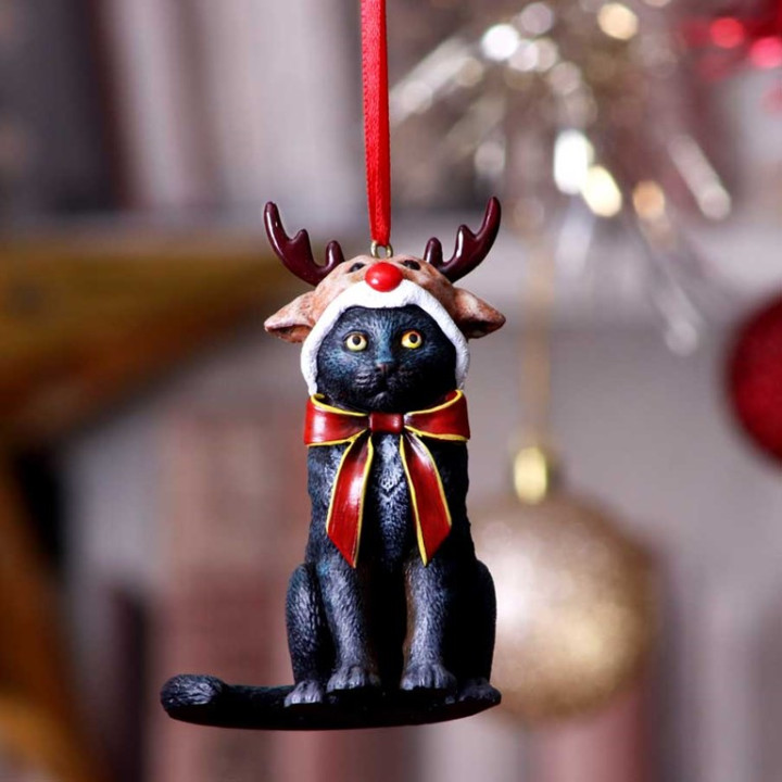 Reindeer Cat Hanging Orna