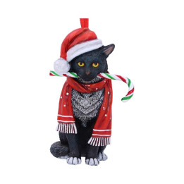 Candy Cane Cat Hanging Or