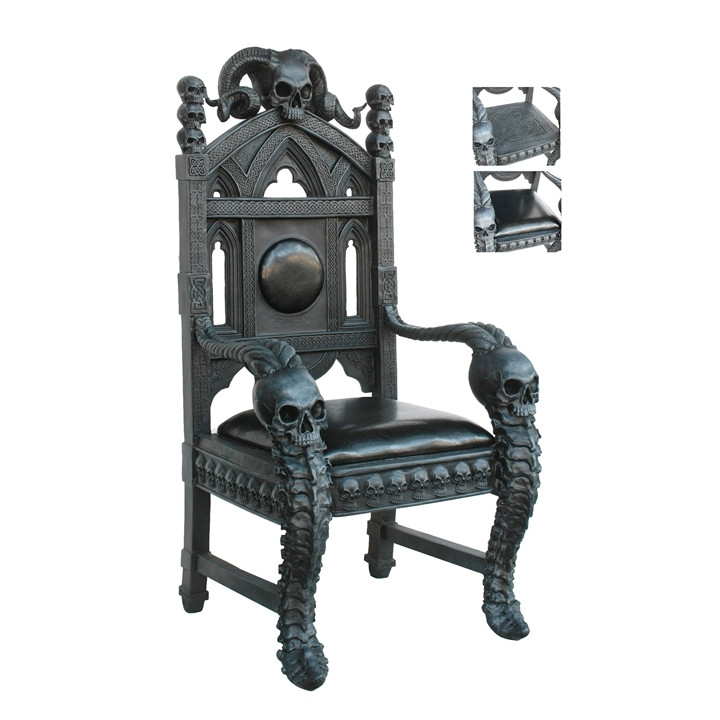 Black Skull Throne 130cm