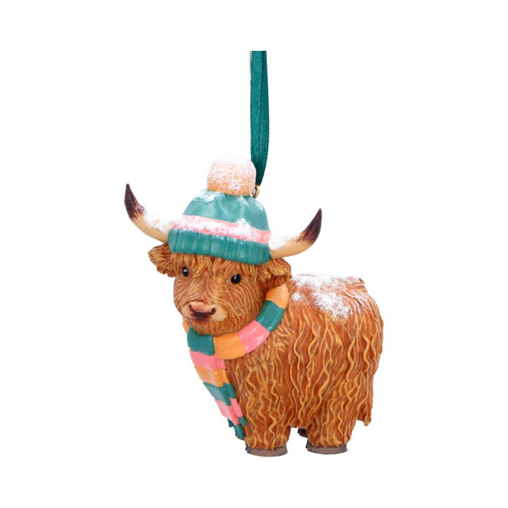 Winter Highland Cow Snowf