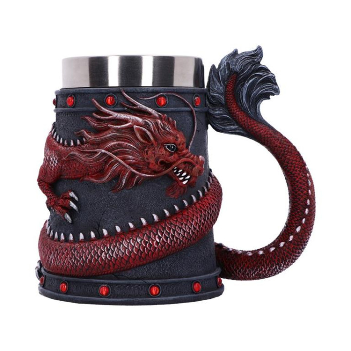 Dragon Coil Tankard Red 1