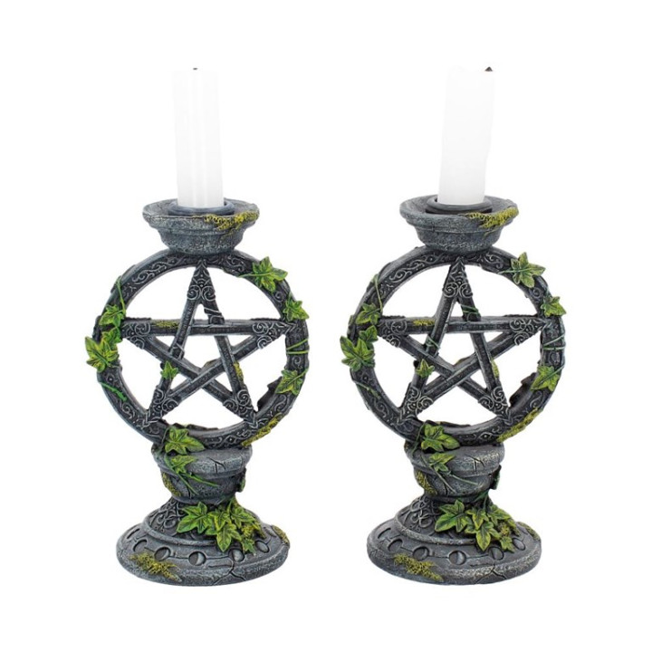 Wiccan Pentagram Candlest