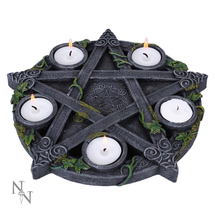 Wiccan Pentagram Tea ligh